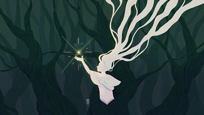 "Soul of nature " art book cover design editorial editorial illustration illustration illustration graphic design magazine cover