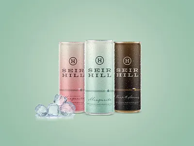 Seir Hill Canned Mocktails can design label design mocktails package design packaging