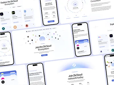 ZkCloud - Cloud Computing Landing Page aws b2b b2c big data clean cloud cloud computing cloud storage computing graphic design hosting landing page modern saas server ui ux vps web design webdesign zk protocol
