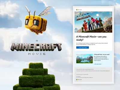 A Minecraft Movie 3ddesign branding design graphic design graphics illustration logo typography ui ux webdesign webelements