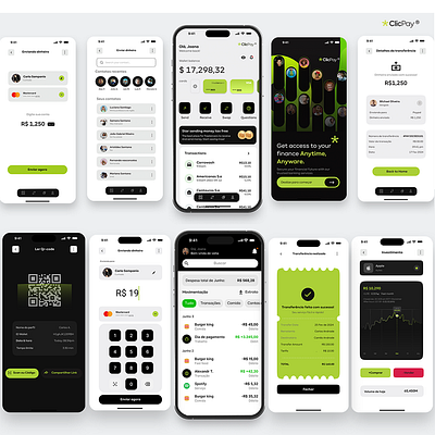 ClickPay project Open* creative design designer interactive ui ux