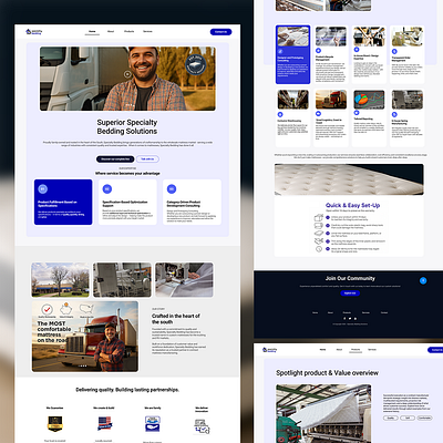 Bedding Solutions project UI* branding creative designer interactive ui ux