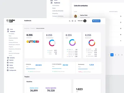 MalibuGolf project UI* creative design designer interactive ui ux web