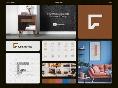 Furnistic – Your Trusted Furniture Review Hub 3d animation branding graphic design logo ui