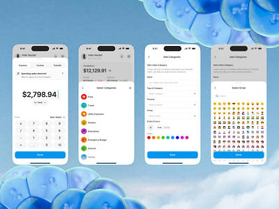 Lumen - AI Finance Tracker [Add Categories] ai categories clean design finance finance app finance app tracker list minimalist mobile mobile design money management money tracker tracker tracking transaction ui ux wallet