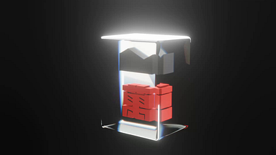 Glass Renders – Virtual Mahjong Concept 3d animation blender branding concept glass mahjong 麻雀