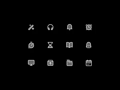 New Doutone Icons 🗯️ add square alarm clock book 02 calendar 03 computer digital clock doutone icons folders headphones icon icon design icon library icon pack icon set iconography icons magic wand 05 unarchive 03