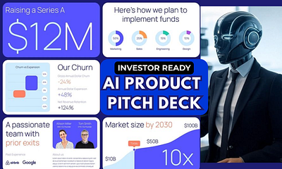 AI PRODUCT PITCH BANNER 3d ai branding flyer graphic design logo