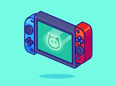 Nintendo Switch 🕹️🎮 branding console controller cute doodle esports flat gadget game gaming icon illustration logo nintendo nintendo switch pixel retro technology