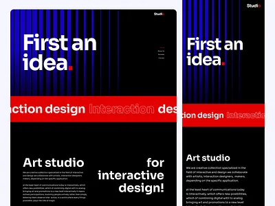 Agency Website art studio clean creative digital agency digital website graphic design landing page modern studio ui uiux website design