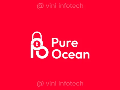 Pure Ocean Logo graphic design logo