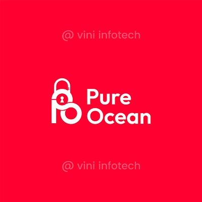 Pure Ocean Logo graphic design logo