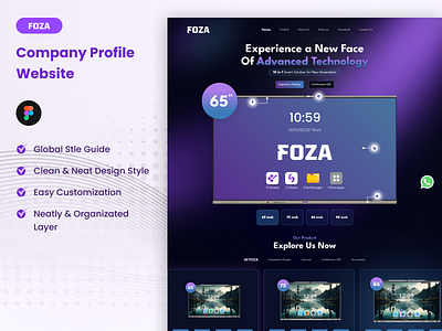 Company Profile Website branding company company profile design figma ui ui design website