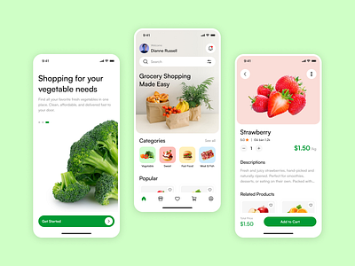 Grocery App app capi graphic design grocery ui uiux