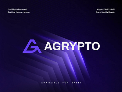 Agrypto – Letter AG + Up Arrow Logo Design for Crypto & Fintech a logo arrow logo blockchain logo blockchain tech logo branding crypto logo fintech logo futuristic logo g logo letter a logo letter g logo lettermark logo logo logo design logo designer saas logo startup identity tech identity tech logo web3 logo