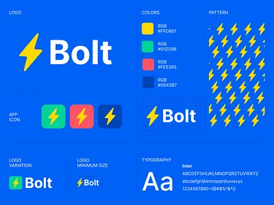 Bolt Brand Style Guide by Kachaam brand book brand guidelines branding design graphic design illustration logo vector