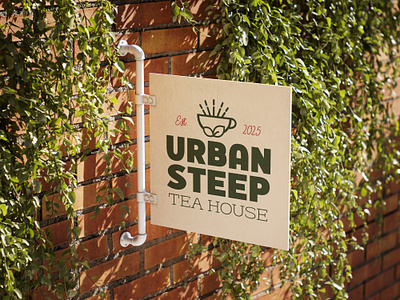 UrbanSteep Tea House advertising brand identity branding cafe design digital design graphic design logo print print design restaurant social media tea tea house typography vector
