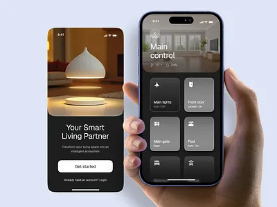 Smart home app ai app device hardware home control living app mobile mobile app smart smart home software ui ux