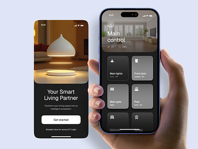 Smart home app ai app device hardware home control living app mobile mobile app smart smart home software ui ux