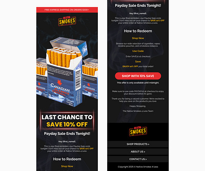 Last chance email design email design email marketing email template figma email design html email klaviyo email last chance email mailchimp email modern email native smokes newsletter design psd to html responsive email trendy email design