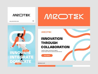 Wordmark Mrotek brand identity brand logo branding custom logo custom typo identity letter mark logo logo design logo trend mark minimal logo o startup logo tech logo typo logo typography word mark