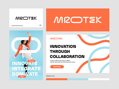 Wordmark Mrotek brand identity brand logo branding custom logo custom typo identity letter mark logo logo design logo trend mark minimal logo o startup logo tech logo typo logo typography word mark