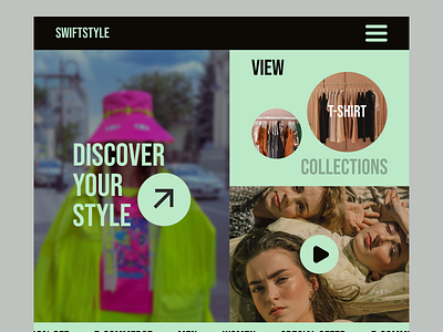 Fashion E-commerce Website e commerce ecommerce fashion header hero section homepage landing page popular popular design ui web design website