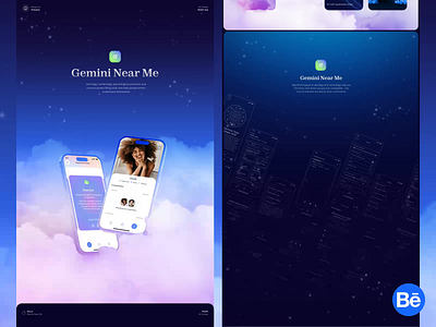 Gemini Near Me - the first astrology-based Mobile App app app design astrology astrology app chat dating dating app gemini meet mobile app product design ui ux