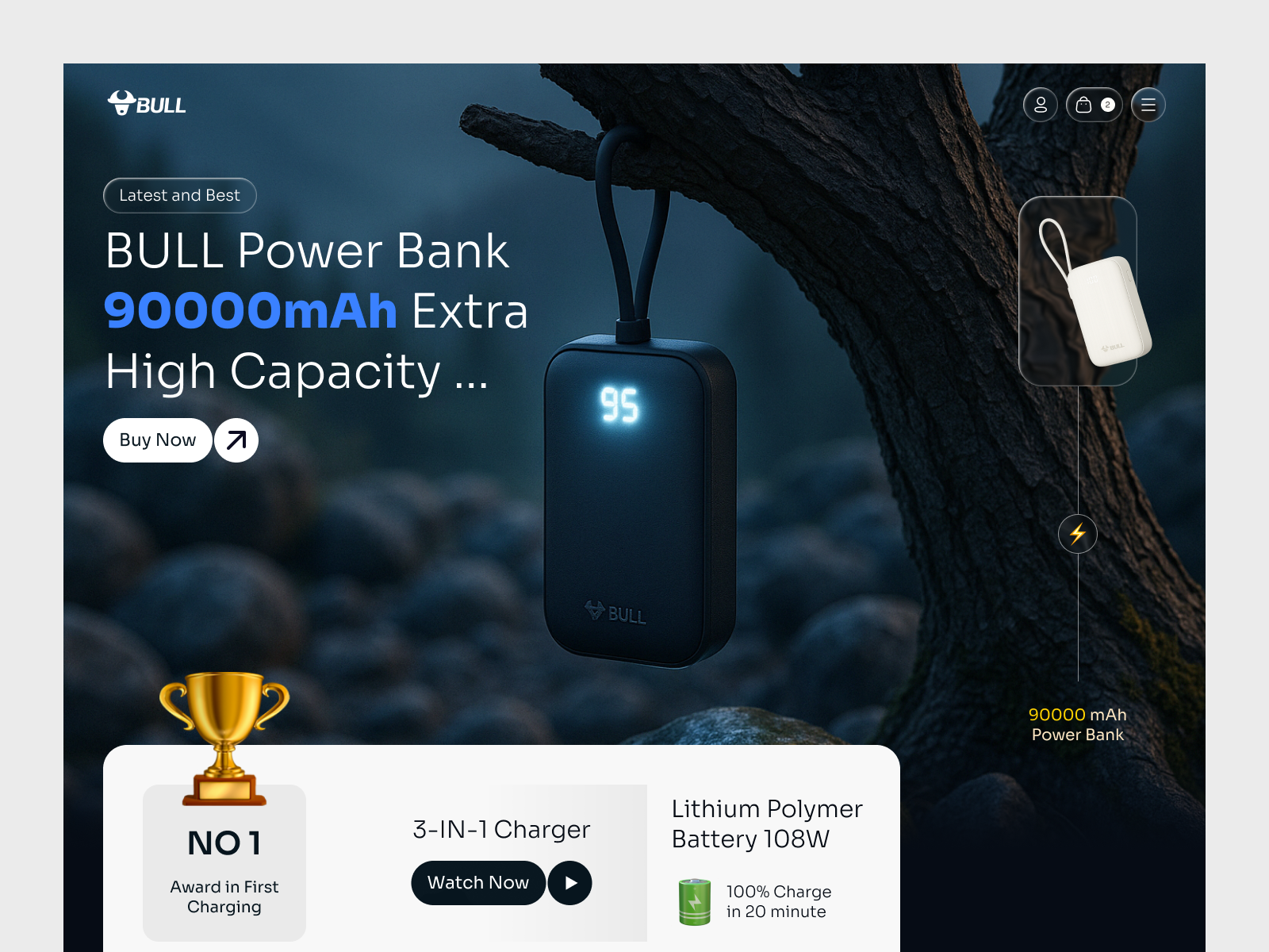 Example of Power Bank eCommerce Website