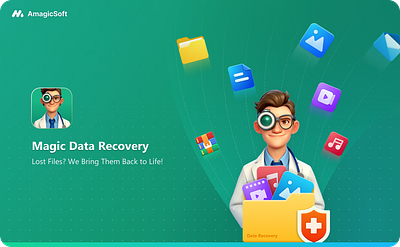 Magic Data Recovery graphic design illustration ui vector