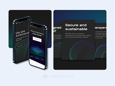 Ambrosus Mobile UI – Blockchain Network Dashboard