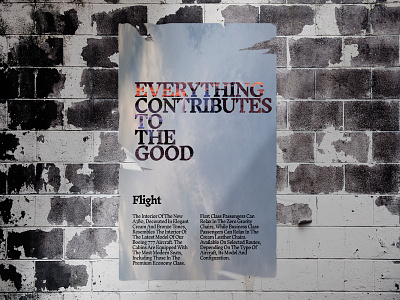 Poster with citations design typography