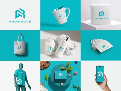 Logo and brand identity design brand brand identity branding design gr logo gr logo design logo logo design mark modern logo