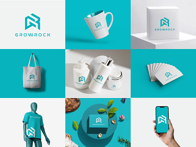 Logo and brand identity design brand brand identity branding design gr logo gr logo design logo logo design mark modern logo