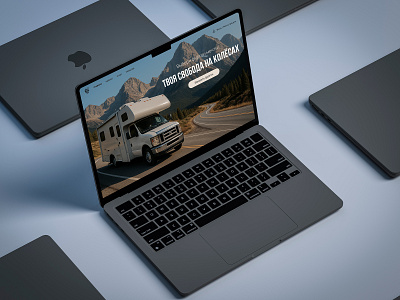 The concept of the first screen of the website design ui ux