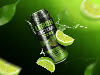 Lemon Soda Mojito – Bold. Zesty. Iconic. 3dmockup beveragedesign bolddesign candesign creativedirection creativepackaging graphicdesign lemonsoda limegreen mojito packagingdesign productmockup summervibes typography uiux visualidentity