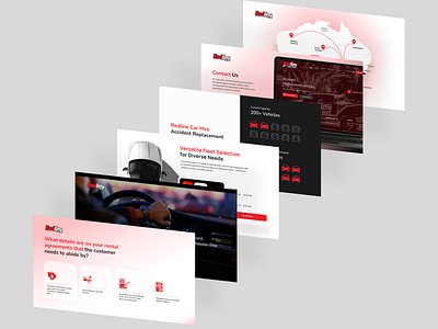 Pitch Deck design for Redline Car Hire bold presentation brand design brand identity clean pitch deck clean presentation dark theme pitch deck figma presentation keynote landing page modern pitch deck modern presentation pitch deck pitch deck design powerpoint presentation presentation template saas presentation swot team slide ui