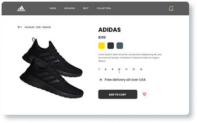 Adidas Men's Collection adidas branddesign digitalcommerce ecommerce fashiondesign footwear mensfashion minimaldesign modernui onlinestore productpage retaildesign shoedesign shoppingapp styleinspiration trendydesign uiux userinterface uxdesign webdesign