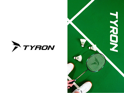 Tyron - Badminton & Lifestyle Brand badminton badminton brand badminton brand logo fitness lifestyle logo racket sports lifestyle brand sports lifestyle logo sports logo t logo tennis tennis brand tennis brand logo