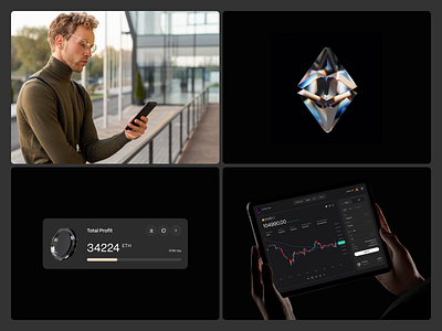Blockchain platform 3d app design blockchain platform crypto design trade ui ux web web 3