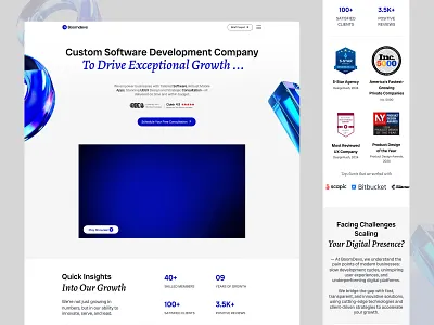 Boomdevs – Fresh New UI Concept agency boomdevs branding design landing page portfolio ui web design website