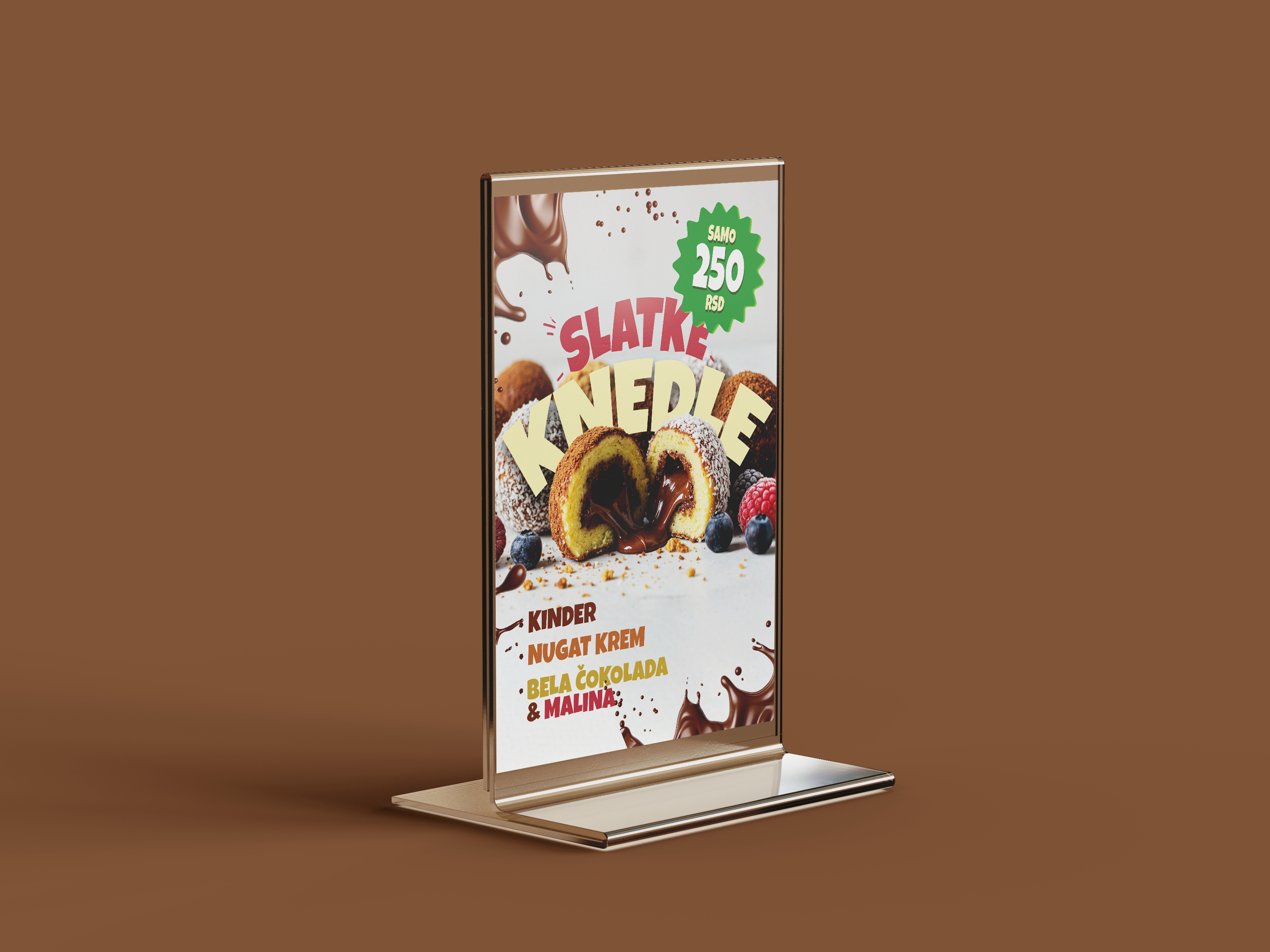 Sweet Dumplings Flyer Design ai desing flyer food desing food post desing graphic design illustrator kider photoshop post post desing sweet desing sweet post desing