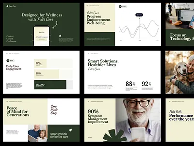 PulseCare Presentation Pitch Deck brand identity brand sign branding google slides graphic design interface investor deck keynote marketing pitch pitch deck ppt presentation product design ui ux wellness