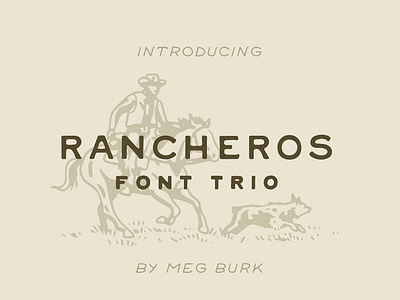 Rancheros - Western Font Trio