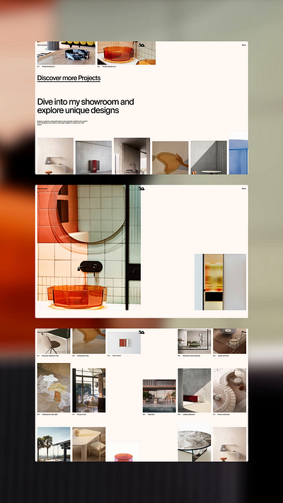 Farah Gorayeb clean creative design minimal portfolio simple typography web