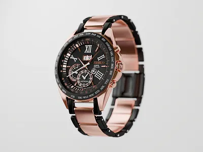3D product render and cinematic video reveal of the Seiko watch 3d 3dproductvideo 3dwatch 3dwatchrender cinematic motionreveal product productcgi productrender render reveal watch