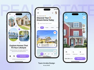 Real Estate App Design app app design clean ui home rent home rental ios mobile app property property app property sell real estate real estate agency real estate app real estate design real estate logo realestate ui ux