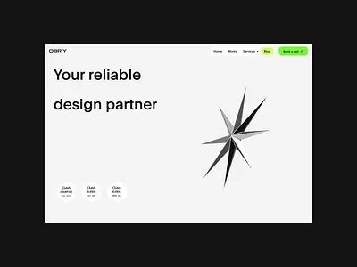 Home page. Obriy Design Büro 3d branding corporate website design design agency home page home page design home page ui motion graphics redesign scroll ui ui redesign uiux user interface ux web redesign