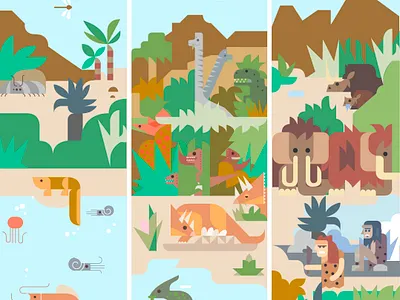 from 2015 with love color cute design dinos flat design icon illustration minimal vector