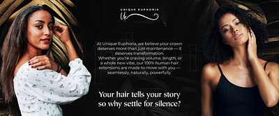 Unique Euphoria Website Design Inspiration beautyunfiltered confidenceinstrands empoweredbyhair hairglowup hairgoals luxuryhair moderncrown realhairrealyou seamlessextensions uniqueeuphoria